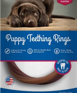 N-Bone Puppy Teething Rings 6 Count Bag Variety Pack, Chicken & Pumpkin & Blueberry BBQ Flavor, Total 3 Bags, 21.6-oz, 18 Rings