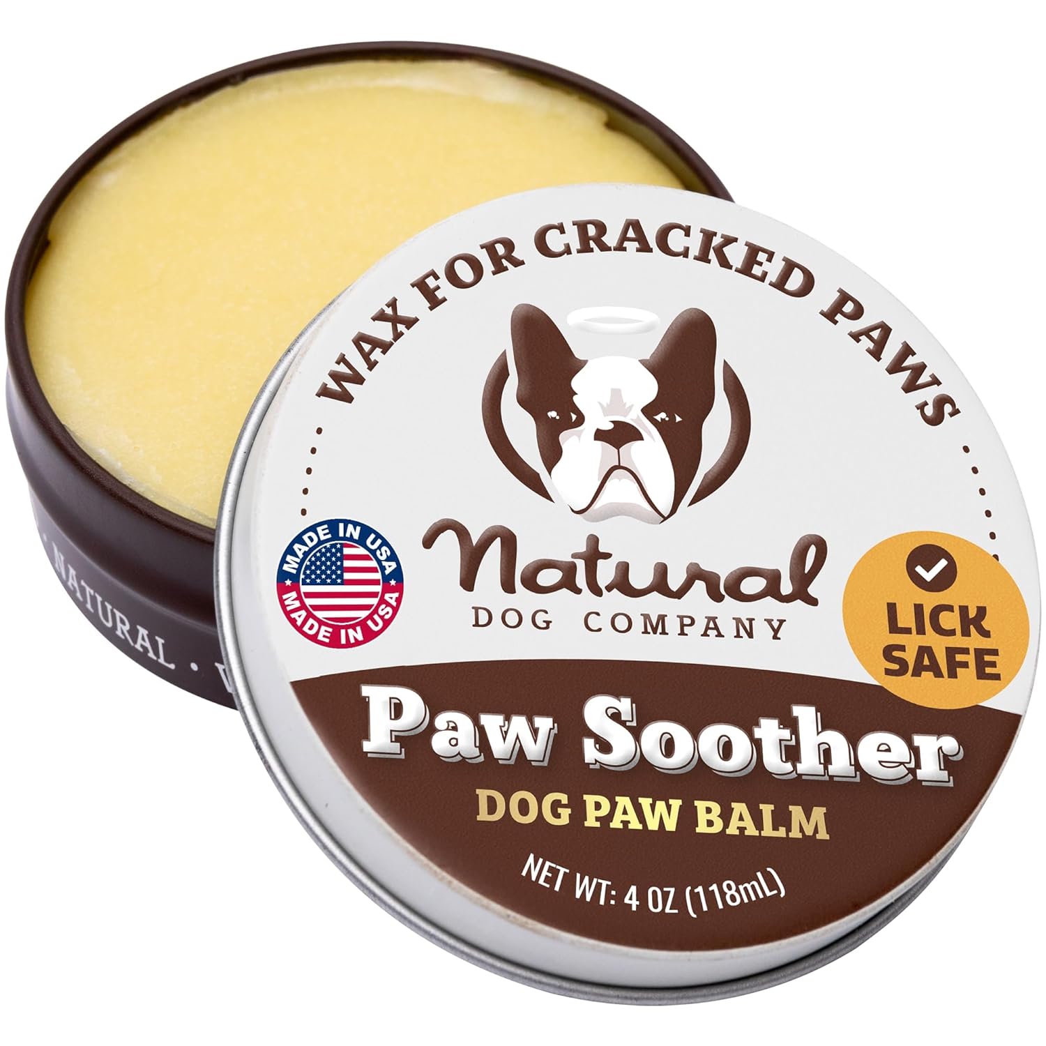 Natural Dog Company Pawtection Balm for Hot Pavement, Dry Cracked Dog Paws, and Rough Terrain - Safe, Non-Toxic, and Lick Safe - Protects Paws Natural Ingredients, Lick-Safe, 2...