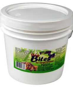 Nature Zone Big Bites for Large Tortoises – Waffle Cut Food Supplement | Musk Melon Flavor | High-Fiber, Nutrient-Rich Tortoise Diet | Supports Digestion, Color & Appetite, 1 Gal