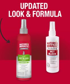 Nature's Miracle Advanced Platinum Cat Pet Block Repellent Spray, 8 Ounces, Indoor Training Aid for Cats
