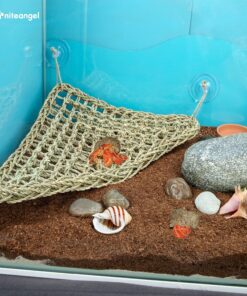 Niteangel Bearded Dragon Hammock Reptile Lounger for Chameleon, Lizards, Gecko, Snakes, Lguana Reptiles, Geckos (Triangle 17'' x 12.5'')