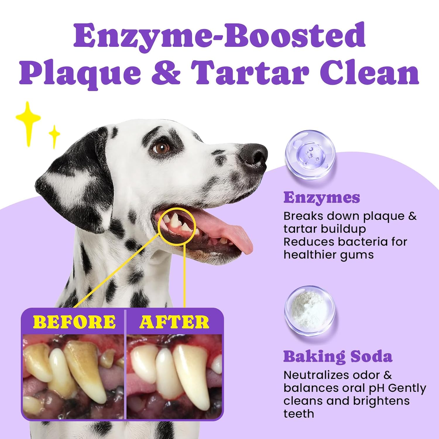 No-Rinse Dog Dental Care Wipes, Cat & Dog tooth brushing kit, Dog Wipes for Pet & Cat Teeth Cleaning, Dog toothbrush Finger Dental Wipes to Remove Plaque & Tartar, Disposable...