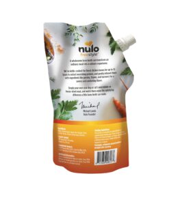 Nulo Freestyle Bone Broth, Premium Food Topper for Cats and Dogs, with Collagen and Chondroitin Sulfate to Help Boost The Quality of Your Pet’s Coat and Skin, 20 FL Oz Pouch