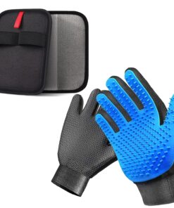NVNAN Pet Hair Removal Glove for Dogs & Cats, 2-in-1 Deshedding Brush & Massage Mitt - Grooming Gloves for Shedding Control, Bathing and Washing, Safe for Short/Long Hair Pets...
