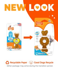 Nylabone Ring Bone Chew Toy for Puppies, Puppy Teething Toys, Puppy Enrichment Toys, Chicken Flavor, X-Small Dogs - Up to 15 lbs, 1 Count