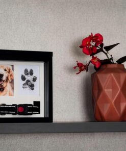 OtterPets Dog Urn for Ashes, 4 Customizable Displays with Paw Print Ink Kit and Flannel Bag, Pet Urns for Dogs Ashes, Pet Cremation Box, Cat Urn for Ashes, Dog Ashes Keepsake...