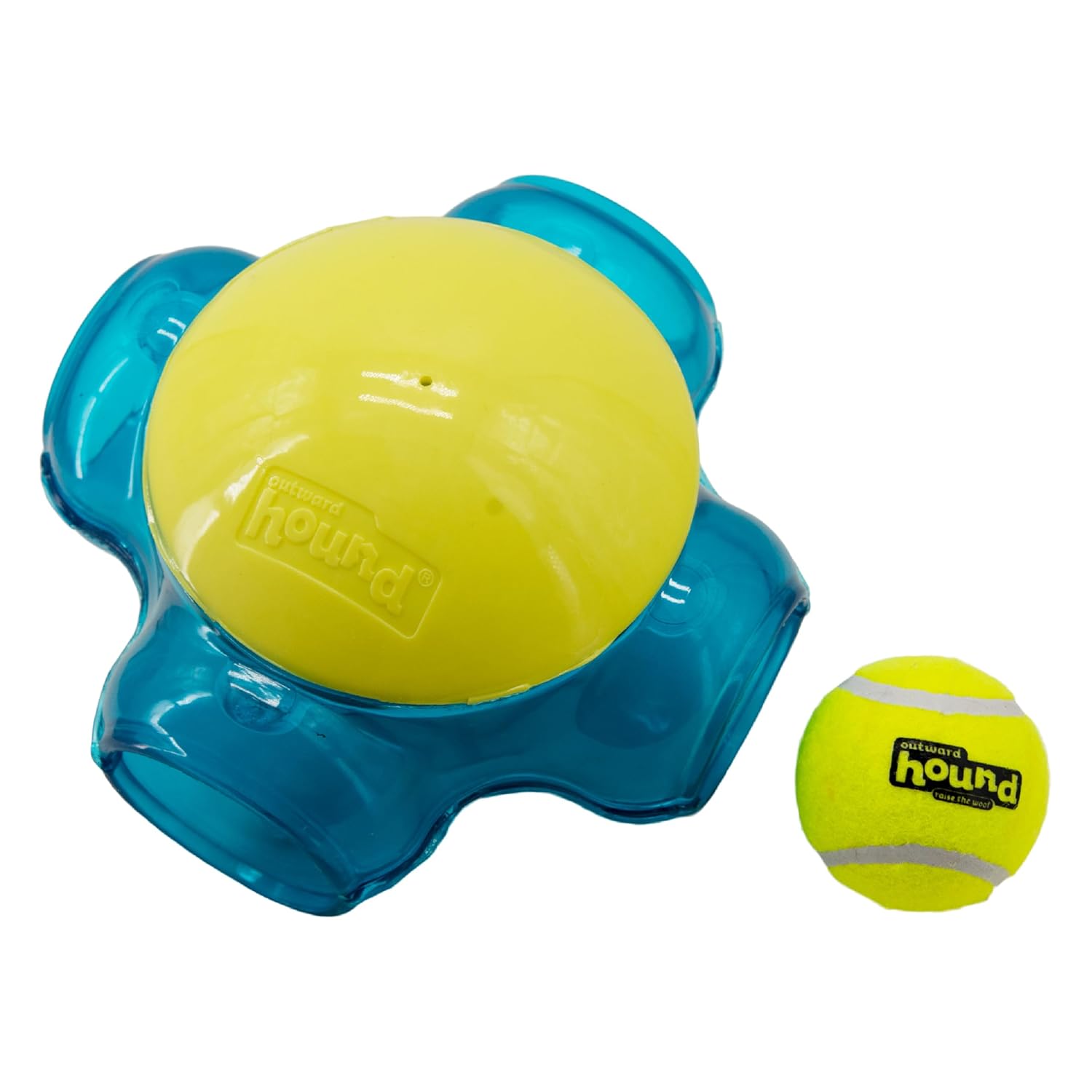 Outward Hound Squeaker Ballz – Squeaky Tennis Balls for Dogs Under 50 lbs, Interactive Dog Toy for Fetch & Training, Medium (2.5"), 4‑Pack