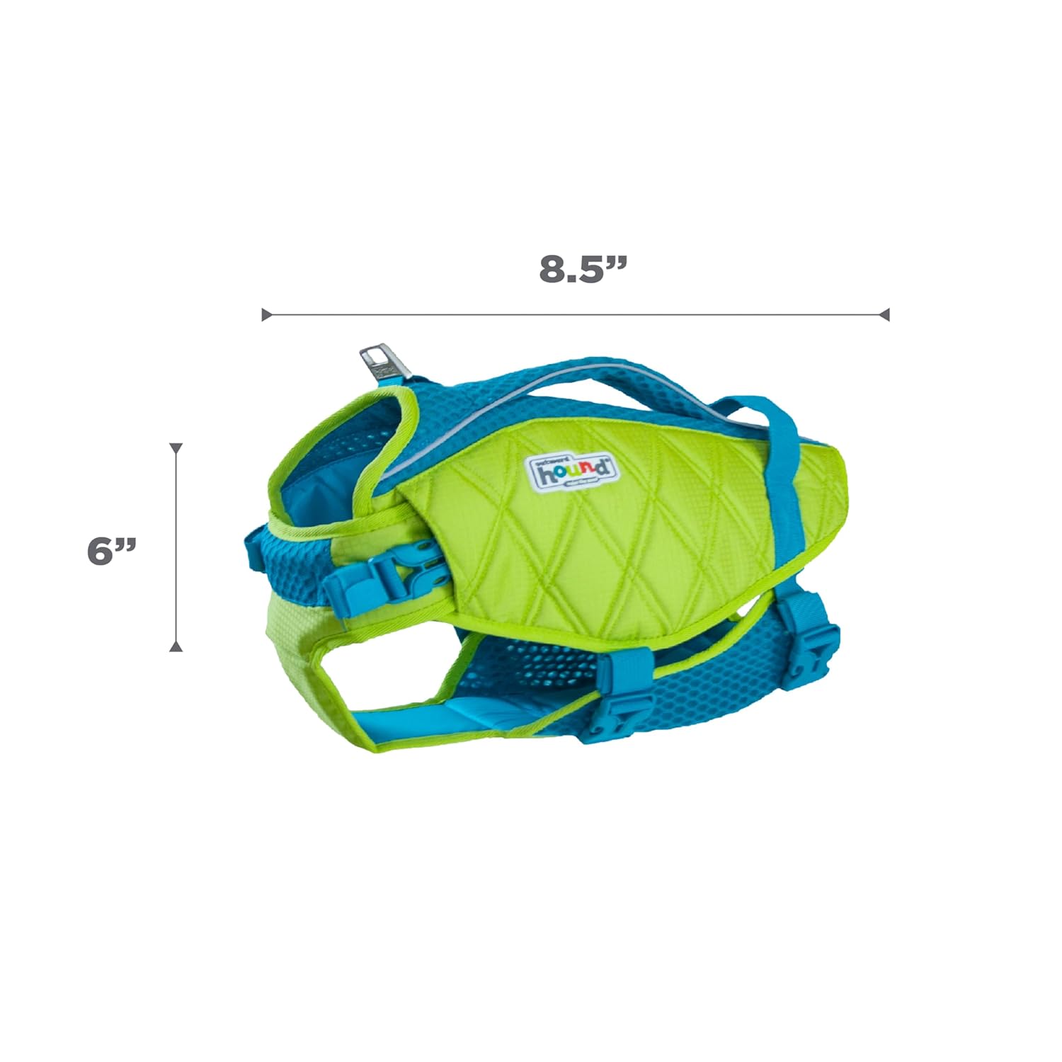 Outward Hound Standley Sport Dog Life Jacket, High-Performance Ripstop Dog Life Vest for Swimming, Boating, and Water Safety, XS, Green