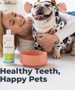 Oxyfresh Premium Pet Dental Care Solution Pet Water Additive: Best Way to Eliminate Bad Dog Breath and Cat Bad Breath - Fights Tartar & Plaque - So Easy, Just Add to Water! Vet...