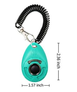 OYEFLY Dog Training Clicker with Wrist Strap Durable Lightweight Easy to Use, Pet Training Clicker for Cats Puppy Birds Horses. Perfect for Behavioral Training 2-Pack (Black and...