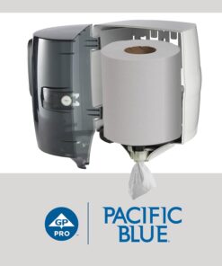 Pacific Blue Basic Centerpull 1-Ply Perforated Paper Towels by GP PRO (Georgia-Pacific), White, 44110, 1000 Sheets Per Roll, 6 Rolls Per Case