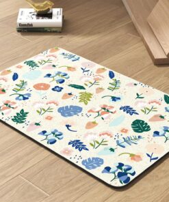 PADOOR Pet Feeding Mat-Absorbent Dog Mat for Food and Water Bowl-No Stains Easy Clean Dog Food Mat-Quick Dry Water Dispenser-Puppy Supplies Accessories
