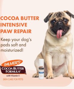 Palmer's for Pets Cocoa Butter Paw Pad and Nose Balm Swivel Stick, Fragrance Free - Moisturizing Dog Balm with Vitamin E, Peppermint Oil, Shea Butter, Rough or Dry Pads, 0.5 oz