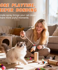 PAW PLANET 2.8 fl.oz. Advanced Catnip Spray with Silvervine for Indoor Cats & Kittens, 95%+ Response Rate, Natural Training & Play Mist
