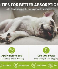 PawSono Lick-Safe Dog Paw & Nose Balm with Coconut Oil | All-Natural Moisturizer & Soother for Dry, Cracked Pads & Snout | Heat & Cold Pavement Protection Wax, Nose Butter for...
