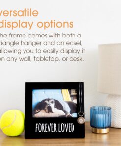 Pearhead Forever Loved Pet Keepsake Picture Frame, Photo Frame for Pet Owners and Dog Lovers, Ideal Memorial Gift for Loss of Dog and Pet Remembrance, Wall Mount And Tabletop...