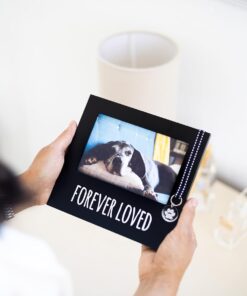 Pearhead Forever Loved Pet Keepsake Picture Frame, Photo Frame for Pet Owners and Dog Lovers, Ideal Memorial Gift for Loss of Dog and Pet Remembrance, Wall Mount And Tabletop...