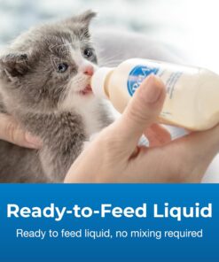 Pet-Ag KMR Kitten Milk Replacer Liquid - 11 oz - Ready-to-Feed Kitten Formula with Vitamins for Kittens Newborn to Six Weeks Old - Easy to Digest