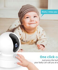Pet Camera, 2K HD Dog Camera with Phone APP, 360° Pan/Tilt View Puppy Cam, One Click Call for Baby Monitor, MagivPix Night Vision,Motion Tracking Alarm with Cloud/Local SD,Home...
