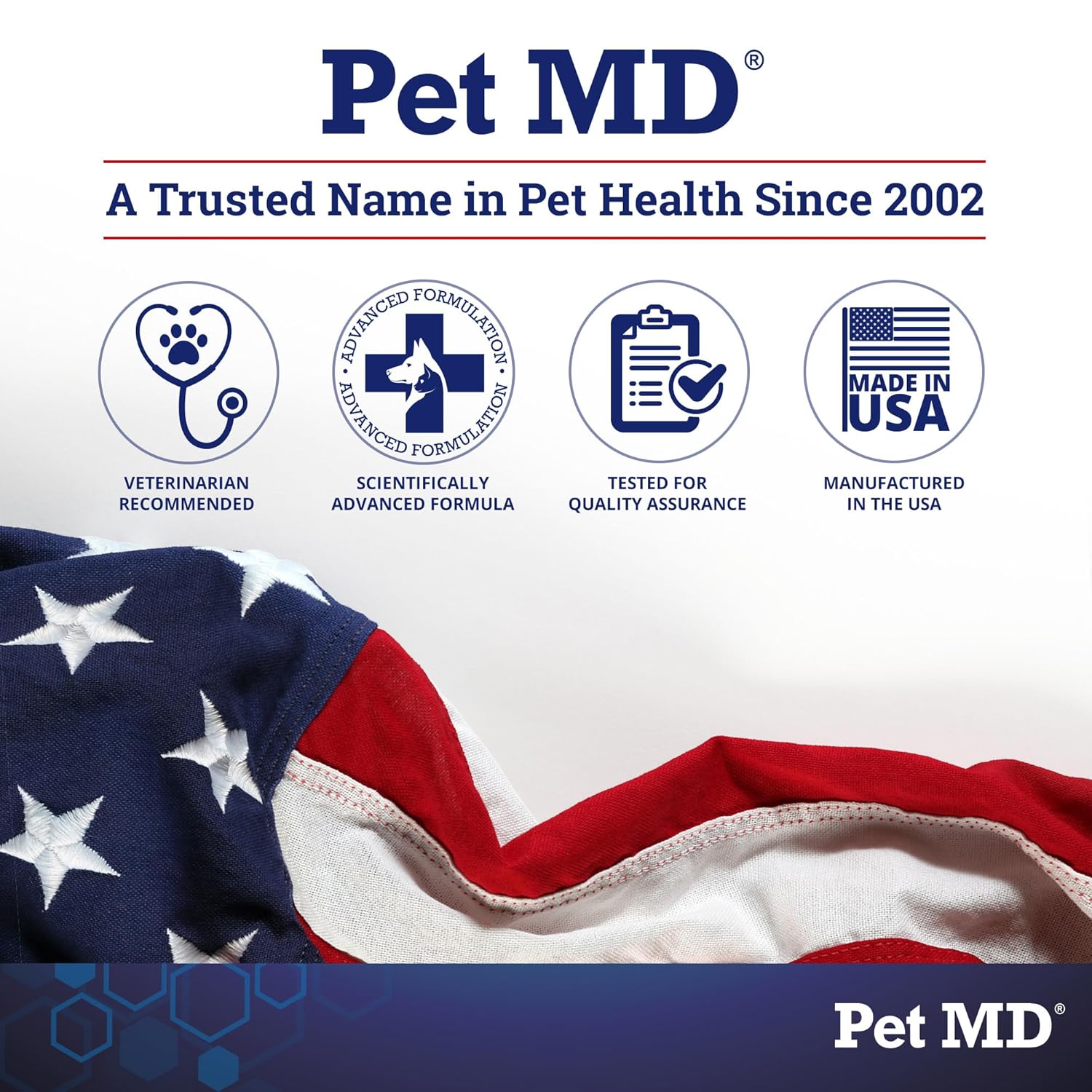 Pet MD Topical Wipes for Cleansing - with Aloe for Cats and Dogs - 50 Count