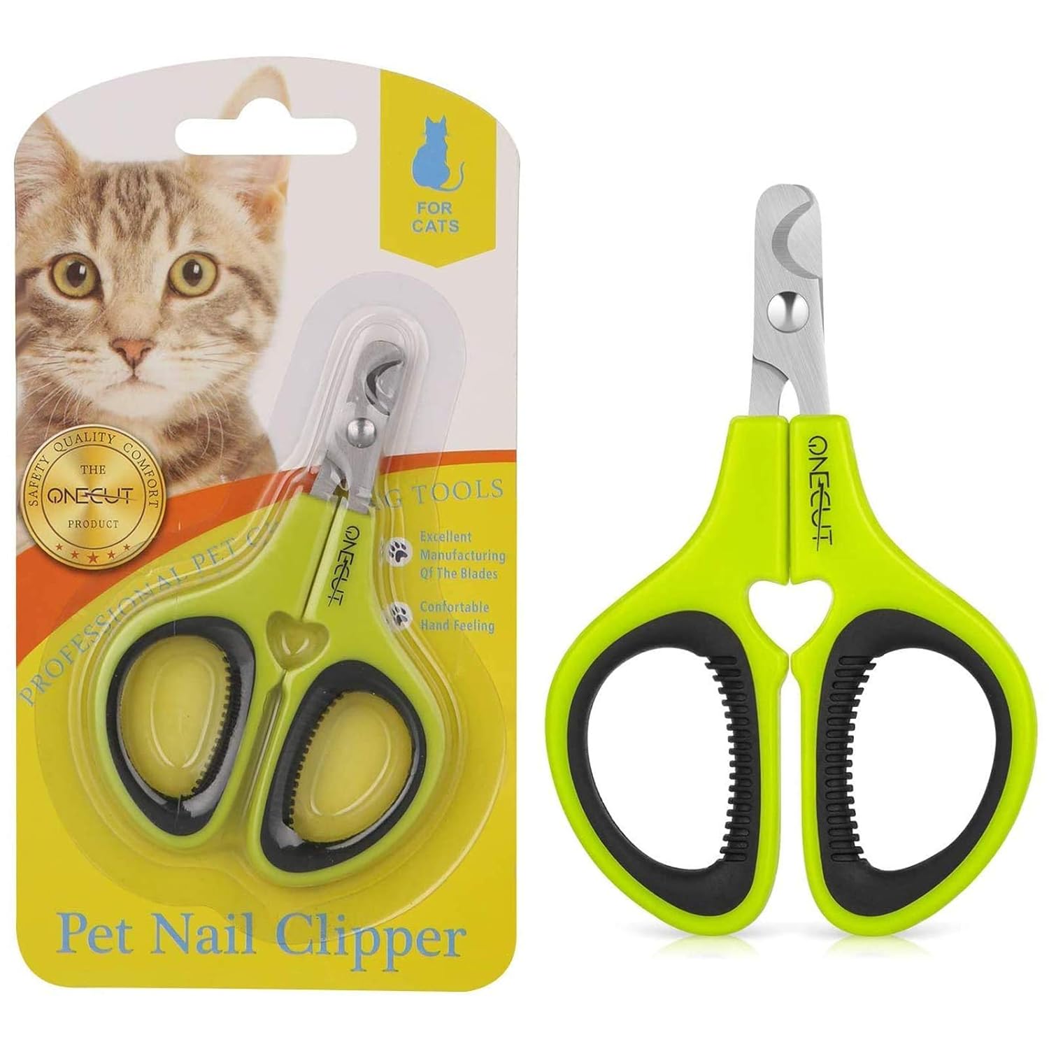 Pet Nail Clippers, Update Version Cat & Kitten Claw Nail Clippers for Trimming, Professional Pet Nail Clippers Best for a Cat, Puppy,Rabbit, Kitten & Small Dog,Sharp & Safe (Pink)