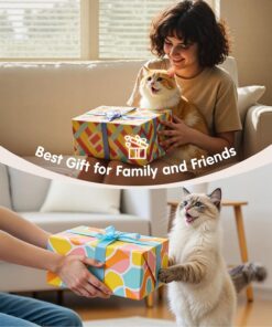 PetBusy Cat Toys with[5000mg A+Natural Catnip &Silvervine] [Baby Grade] Interactive Soft Chew Kicker Cat Toys for Indoor Cats & Kittens, [Crinkle &Bell] Fish Sound Toy, Drives...