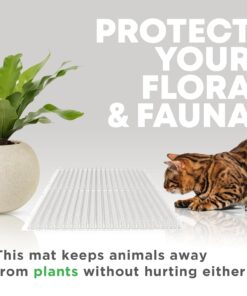 Petfolio 12 Pack Scat Mat for Cats - 16 x 13 Inch Cat Spike Mat with 1 Inch Spike is A Perfect Pet Training Mat Device for Cat Repellent Indoor & Outdoor to Deter Cats & Other...