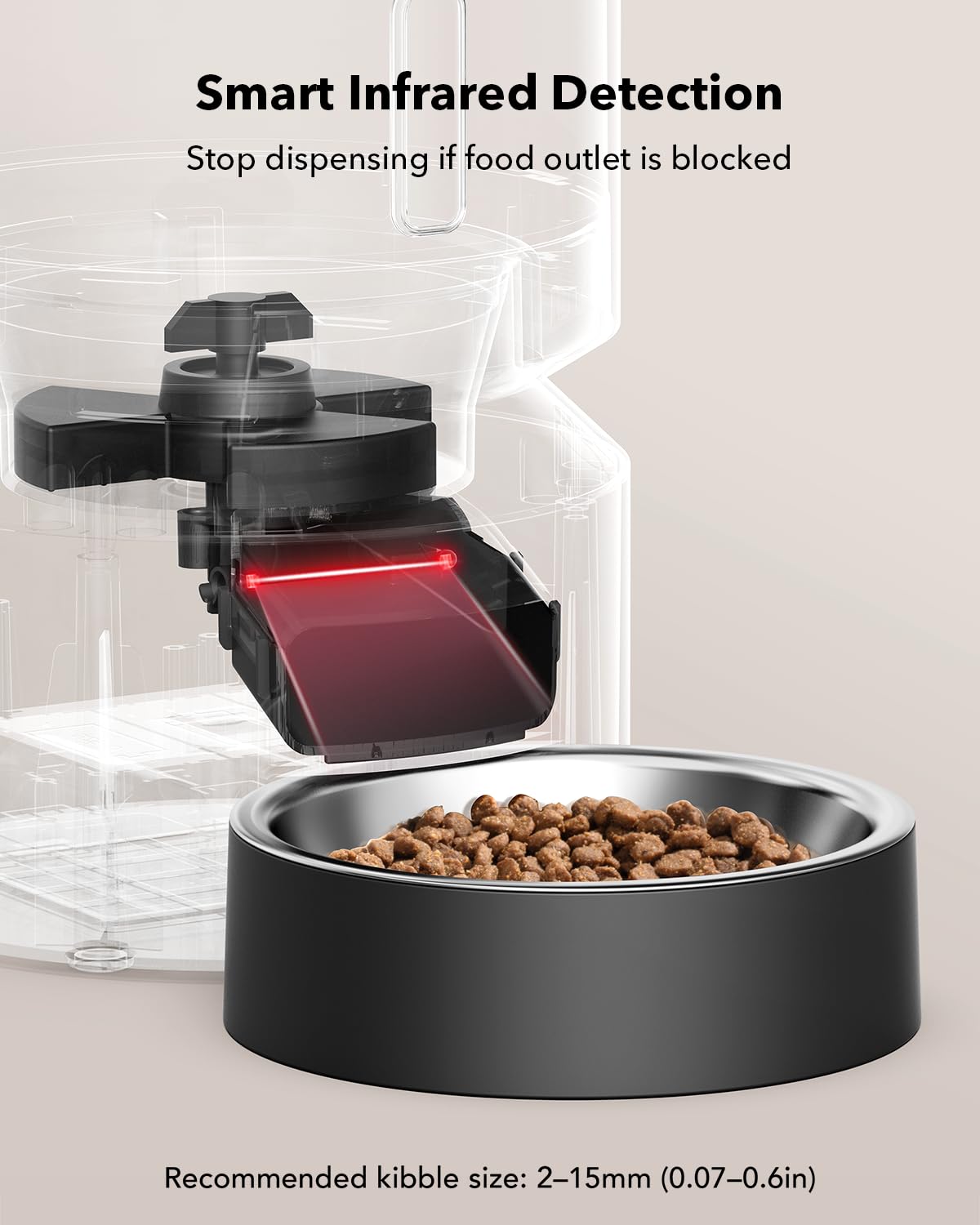 PETLIBRO Automatic Cat Feeder – 3L Programmable Pet Food Dispenser with Airtight Storage, Timed Portion Control, Voice Meal Call & Dual Power Supply, Clog-Free Healthy Feeding...