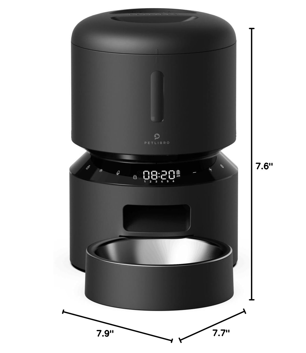PETLIBRO Automatic Cat Feeder – 3L Programmable Pet Food Dispenser with Airtight Storage, Timed Portion Control, Voice Meal Call & Dual Power Supply, Clog-Free Healthy Feeding...