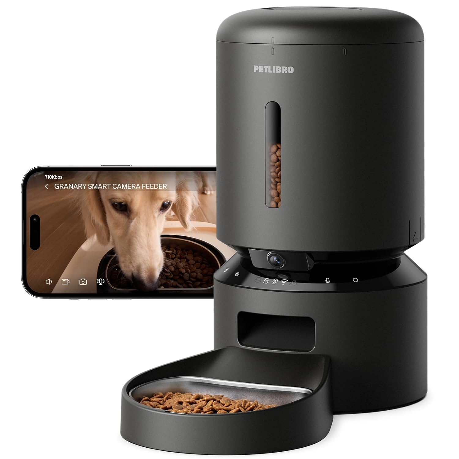 PETLIBRO Automatic Cat Feeder – 3L Programmable Pet Food Dispenser with Airtight Storage, Timed Portion Control, Voice Meal Call & Dual Power Supply, Clog-Free Healthy Feeding...