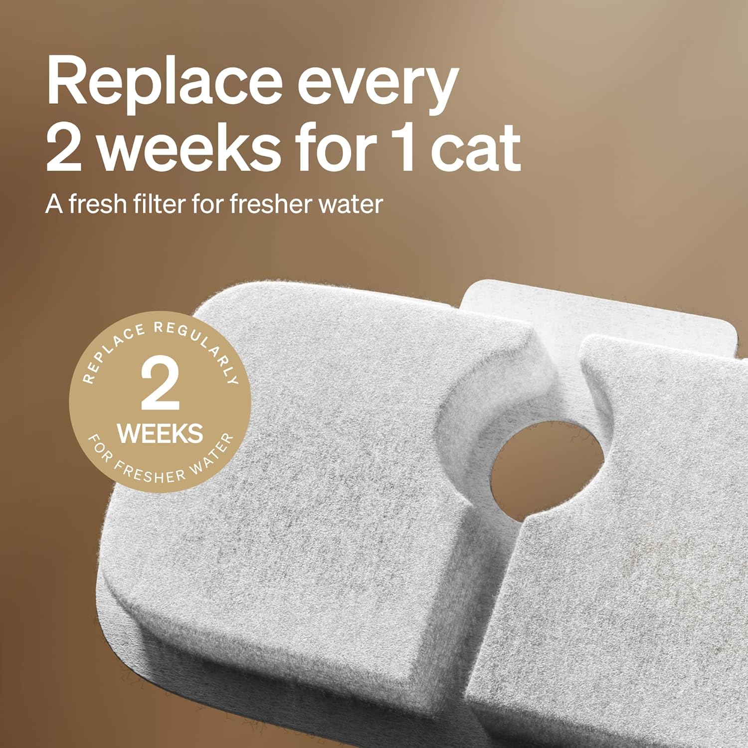 PETLIBRO Replacement Filters for Dockstream Cat Water Fountain PLWF106/PLWF116/PLWF115/PLWF105/PLWF005, 4 Months Set of Replacement Filters for Ultra Quiet Cat Fountain, 8 Count...