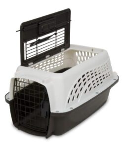 Petmate Dog Crates for Small Dogs & Cat Carriers, Two-Door Plastic Pet Kennel, Top & Front Loading, Made in USA, 24