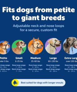 PetSafe Gentle Leader No-Pull Dog Headcollar - The Ultimate Solution to Pulling - Redirects Your Dog's Pulling for Easier Walks - Helps You Regain Control - Medium, Black