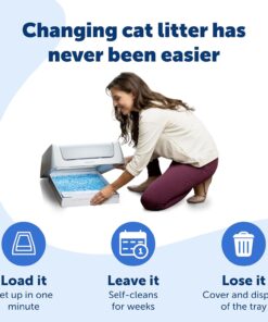PetSafe ScoopFree Disposable Crystal Cat Litter Tray - Easy Cleaning Box - Refill Tray for Automatic Litter Box - Fresh Scent - 4.3 lb Bags - 3 Pack