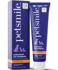 Petsmile Professional Pet Toothpaste for Cats & Dogs - VOHC Accepted Toothpaste - Clinically Proven to Control Plaque & Tartar Calprox Formula (London Broil, 4.2 Oz)