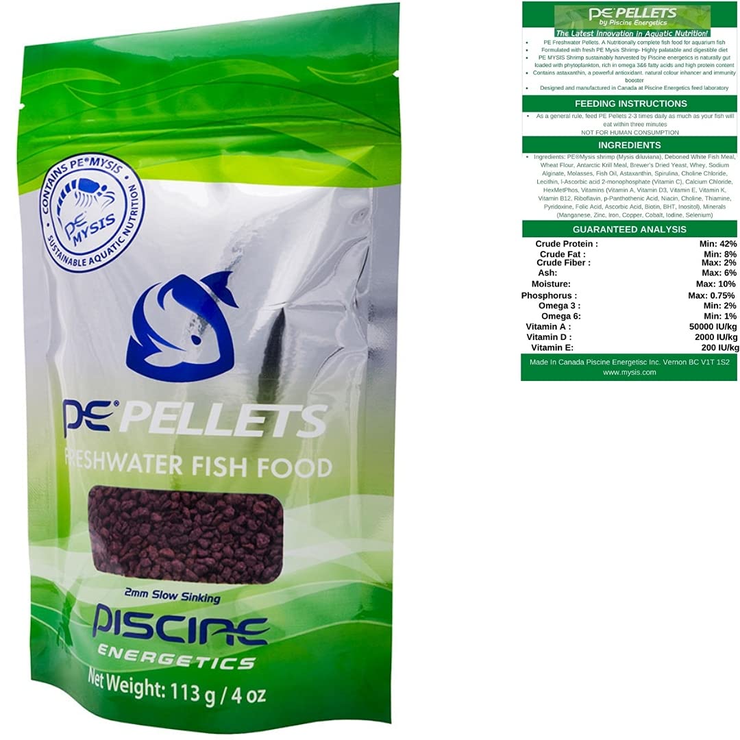 Piscine Energetics PE PELLETS Freshwater 1mm - 2oz