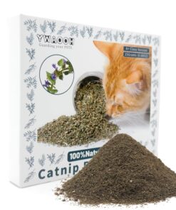 Premium Catnip for Cats & Kittens – Cold-Processed, High Potency Nepetalactone, 100% Pure Organic Leaf-Only Catnip for Toys, Scratchers, Refills, Stimulates Play & Protects...