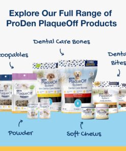 ProDen PlaqueOff Powder for Pets - Cat & Dog Breath Freshener - Plaque & Tartar Remover for Pet Oral Care - 60g