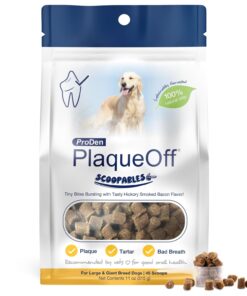 ProDen PlaqueOff Soft Chews with Natural Kelp - for Large & Giant Breed Dogs - Supports Normal, Healthy Teeth, Gums, and Breath Odor in Dogs - 90 Soft Chews
