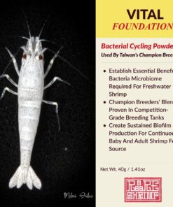 Professional Shrimp Tank Cycling Powder 40g - 100% Success Rate Tank Starter - Establishes Essential Microorganisms Culture - Biofilm for Crystal Red, Caridina & Neocaridina...