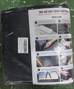 PROZAR Dog Car Seat Cover for Back Seat, Hard Bottom Back Seat Extender for Dog, Back Seat Pet Cover for Dogs - Supports 400lbs, Waterproof Heavy Duty Scratch Dog Hammock for...