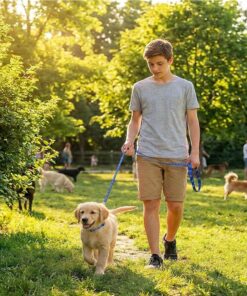 Puppy, S-M Dog Essentials Starter Kit Incl Harness and Collar Leash Sets, Blanket, 2 Travel Bowls, 3 Rope Toys, Pads, Poop Bags, 2 Bandanas Perfect for New Dog Owner, Birthday,...