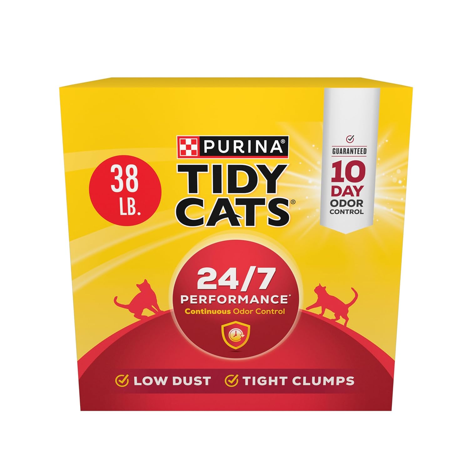 Purina Tidy Cats Clumping Cat Litter Odor Control, 24/7 Performance Multi Cat Litter - 16 lb. Bag