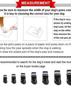 QUMY Dog Shoes for Large Dogs, Medium Dog Boots & Paw Protectors for Winter Snowy Day, Summer Hot Pavement, Water-Resistant in Rainy Weather, Outdoor Walking, Indoor Hardfloors...