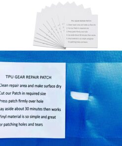Race&Herd 10 Pack TPU Inflatable Patch Repair Kit - Clear Flex Seal Tape for Pool, Air Mattress, Aquaseal Wader | Heavy Duty