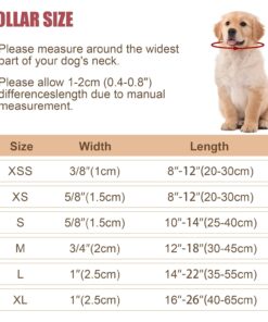 Reflective Dog Collar with Buckle Adjustable Safety Nylon Collars for Small Medium Large Dogs, Pink S