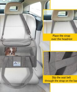 Refrze Cat Carrier,Dog Carriers for Small Dogs Medium Cats Pet Carrier up to 15 Lbs, TSA Airline Approved Cat Carrier Soft, Cat Dog Crate Travel Bag,Grey