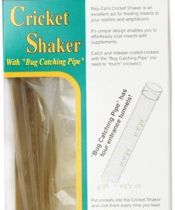 Rep-Cal SRP00500 Cricket Shaker with Bug Catching Pipe Reptile Vitamins and Supplements
