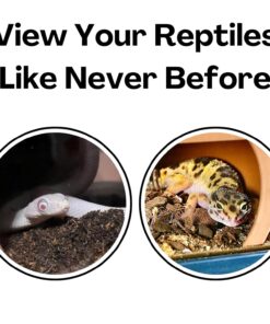 Reptile Corner Underground Cave Viewing Hide | Hognose Snake, Corn Snake & Leopard Gecko Hideout Reptile Habitat Tank Enrichment | Decor Decoration Accessories Supplies Toys...