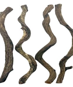Reptile Decor 3PCS Natural Forest Branch Terrarium Habitat Decoration Lizard Climbing Tree Branch for Bearded Dragon Gecko Snake Frog Chameleon Spider